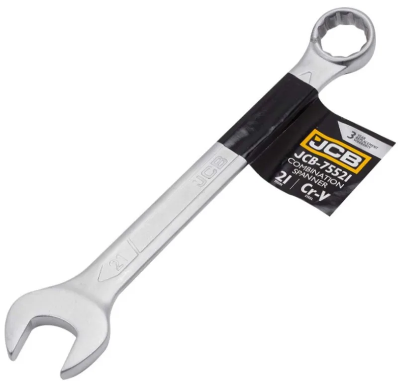 JCB-75521 Serie - Ringsteeksleutel - 21mm - Satijnen Afwerking - Cr-V Staal by JCB – product image