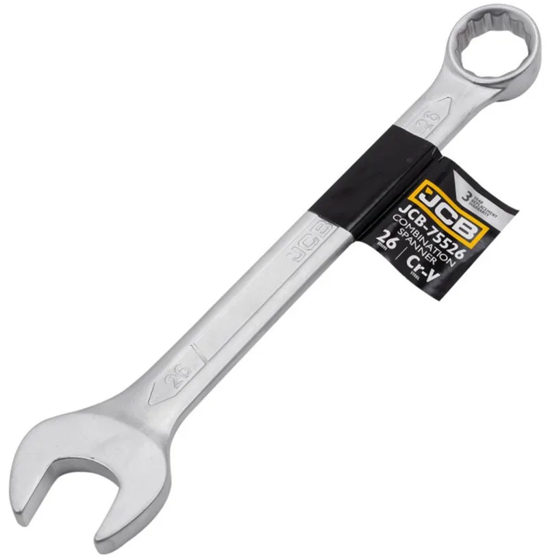 JCB-75526 - Ringsteeksleutel - 26mm - Satijn Afwerking - Chroom-vanadiumstaal by JCB – product image