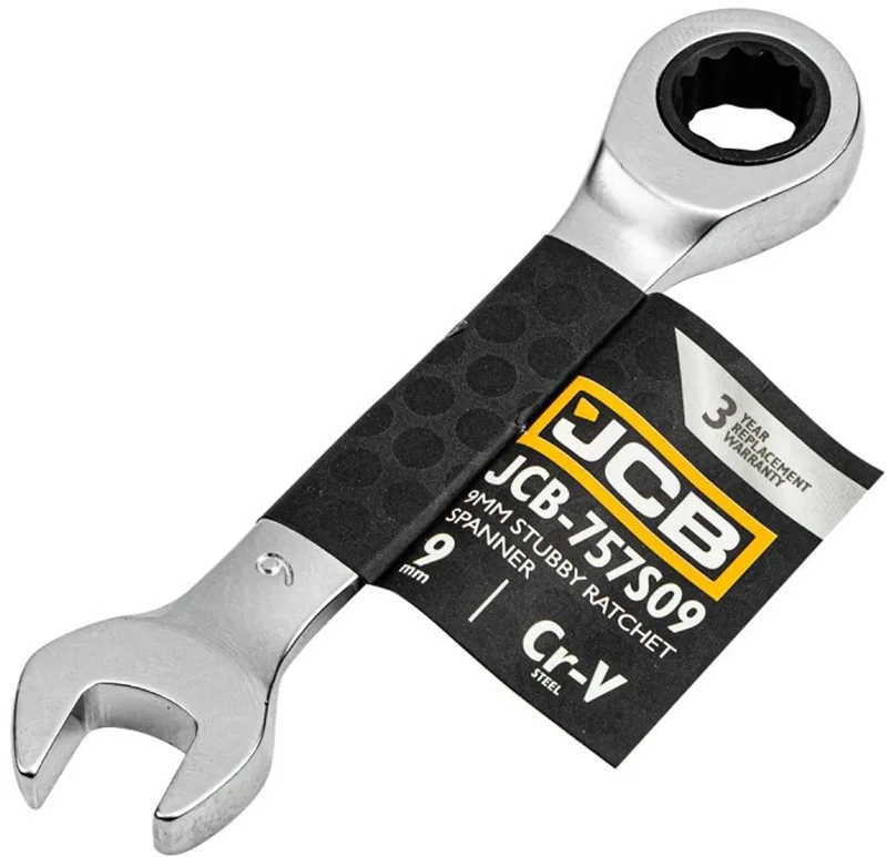JCB-757S09 - Ringsleutel - 9mm - Ratchet - Chromo-vanadium Staal by JCB – product image