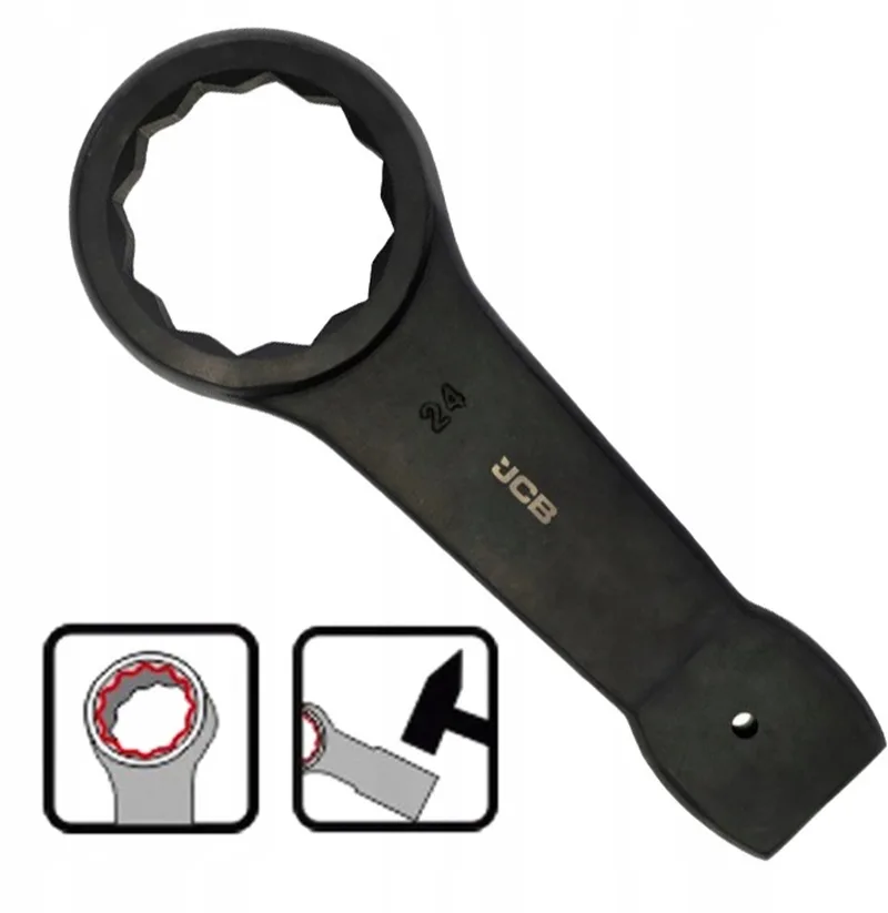 JCB-79324 - Slagmoersleutel - 24mm - Versterkte Constructie - Anti-Vibrerende Handgreep by JCB – product image
