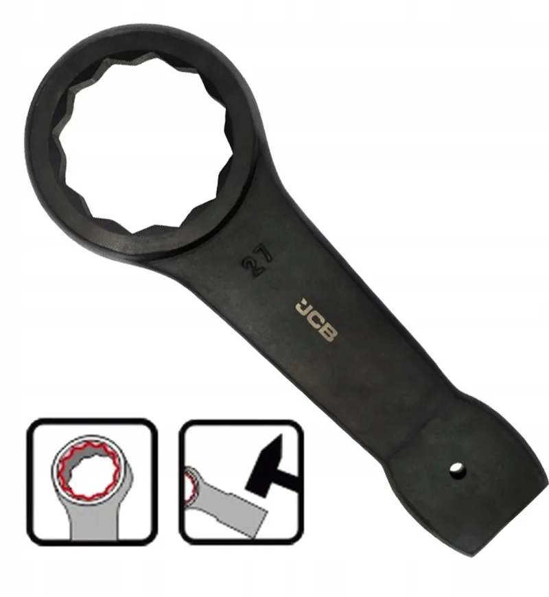 JCB-79327 - Ringsleutel - 27 mm - Versterkt - Niet-trillende Handvat de JCB – image du produit