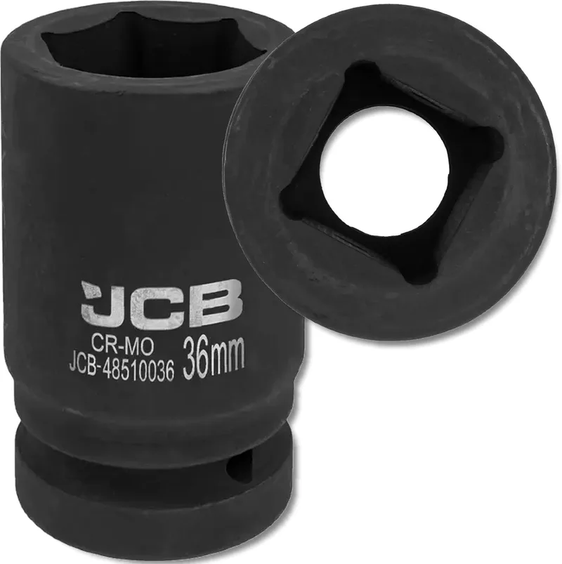 Klank Codering - Diepe Dopsleutel - 36mm - 6 Kanten - CrMo Staal van JCB – productafbeelding