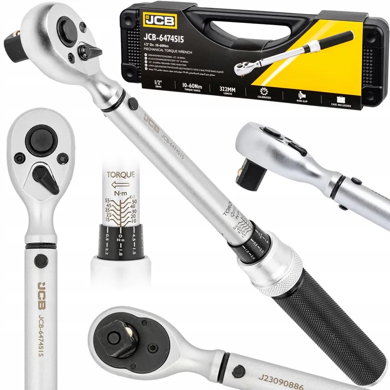 Momentsleutel 1/2" 10-60 Nm met Kalibratiecertificaat en Koffer de JCB – image du produit