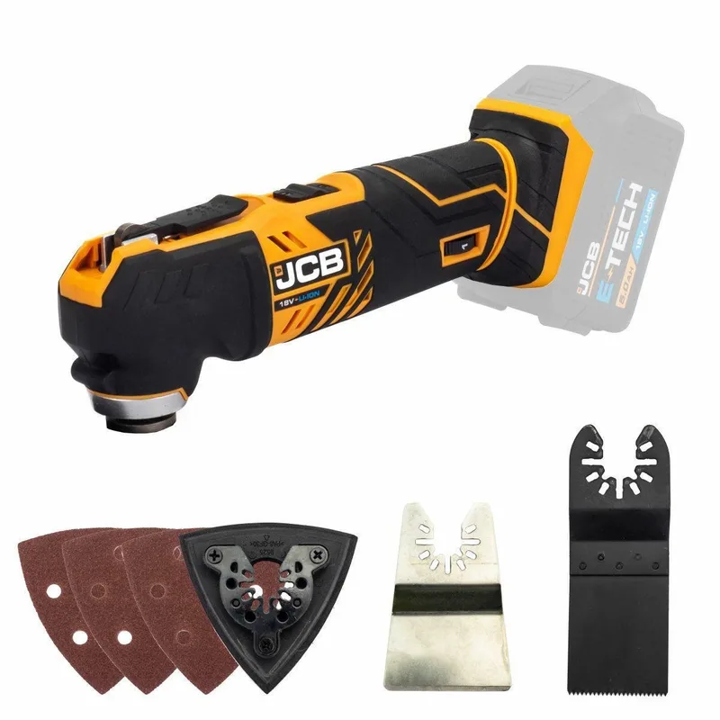 Oscillerend Multifunctioneel Gereedschap - 18V - Zonder Accu by JCB, Black, Yellow – product image