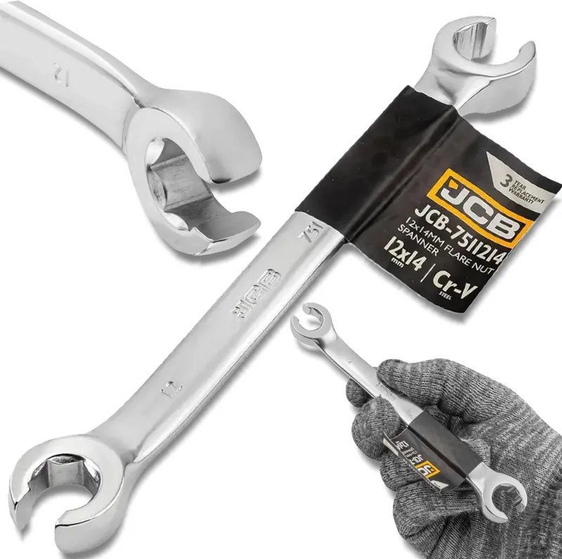 Ringsleutel - 6-kant - 12x14 mm - Cr-V van JCB – productafbeelding