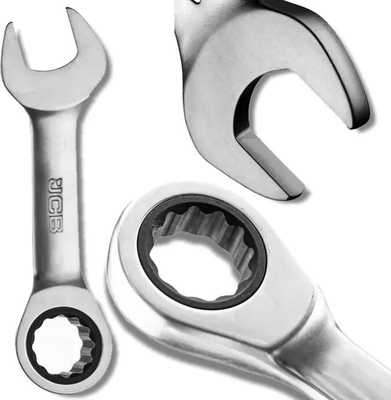 Ringsleutel met Ratchet - 16mm - Cr-V Staal - 12-Zijdig by JCB – product image
