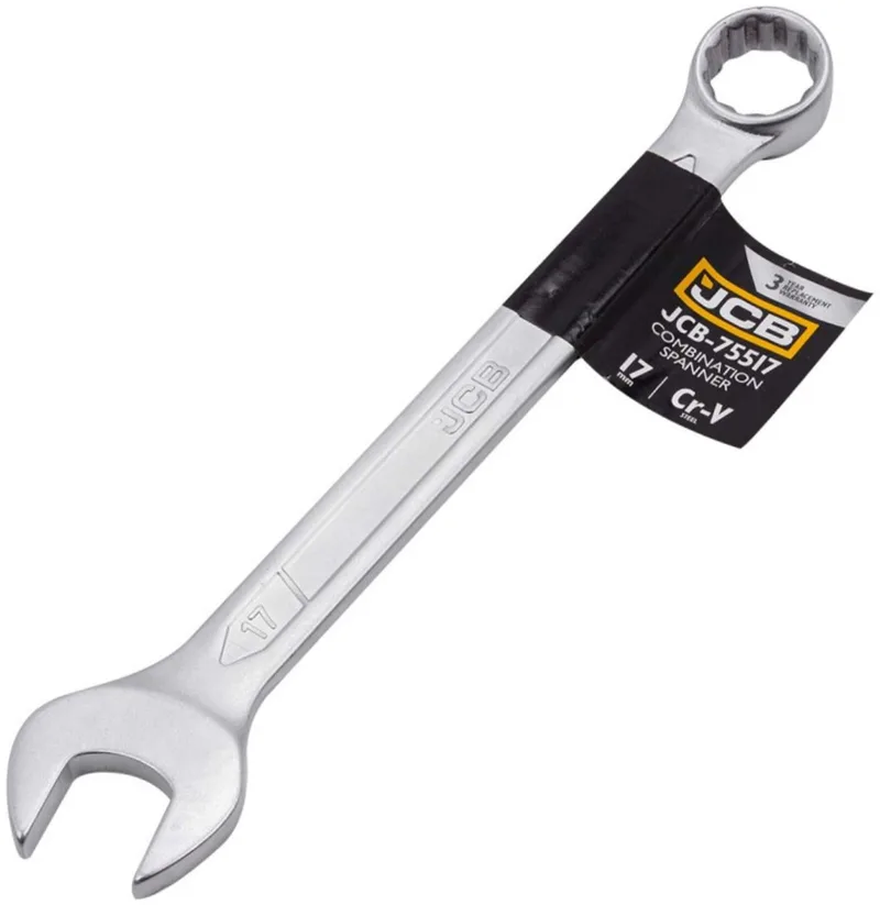 Ringsteeksleutel - 17mm - Chroom-vanadiumstaal - Satin Afwerking van JCB – productafbeelding