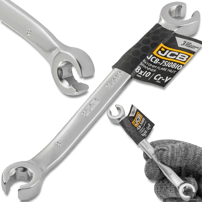 Ringsteeksleutel - 6-Kant - 8x10 mm - Cr-V van JCB – productafbeelding