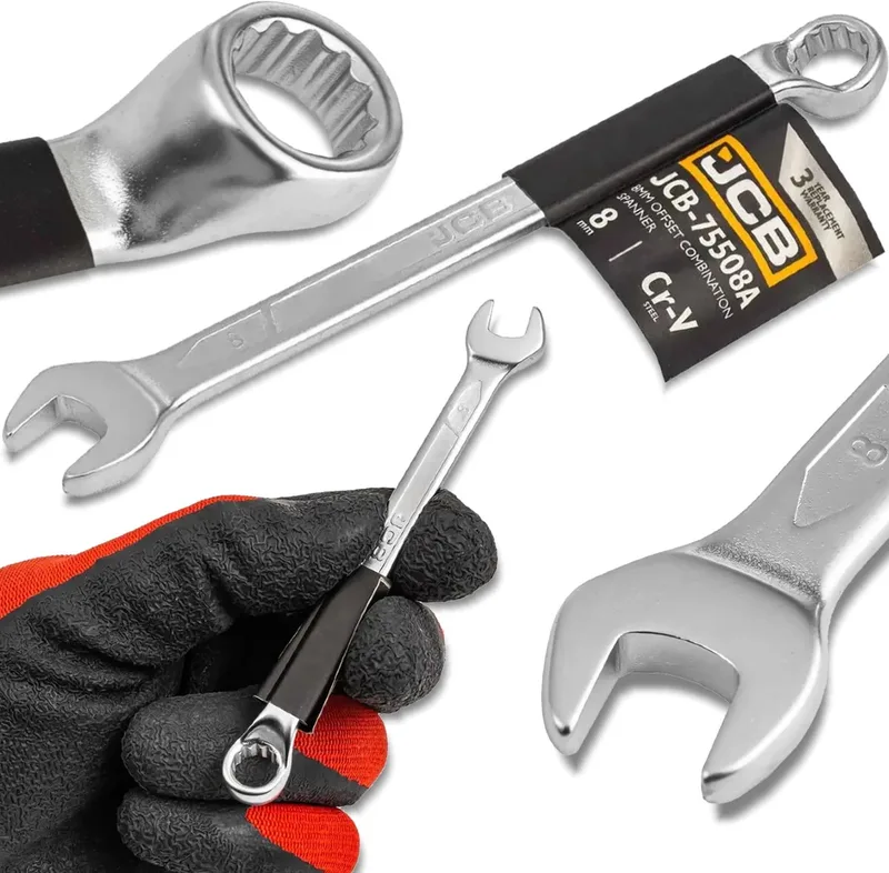Ringsteeksleutel - 8mm - 12-Punt - 75 Graden van JCB – productafbeelding