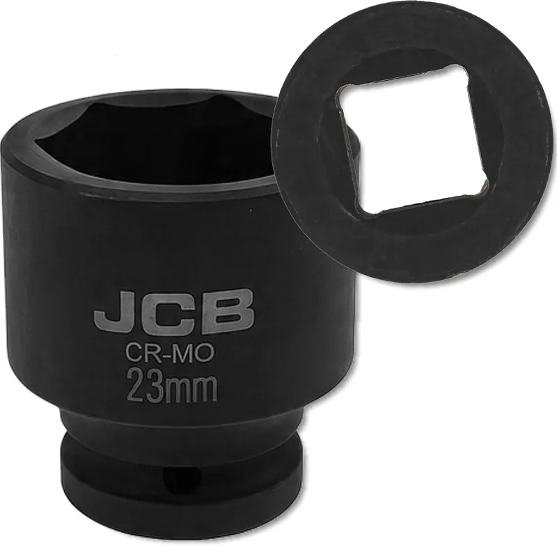 Serie - Dopsleutel - 23mm - 6-kantig - CrMo Staal by JCB, Black – product image