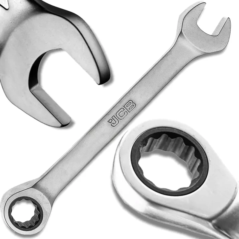 Serie - Ringsleutel met Ratchet - 15mm - Cr-V Staal fra JCB – produktbillede