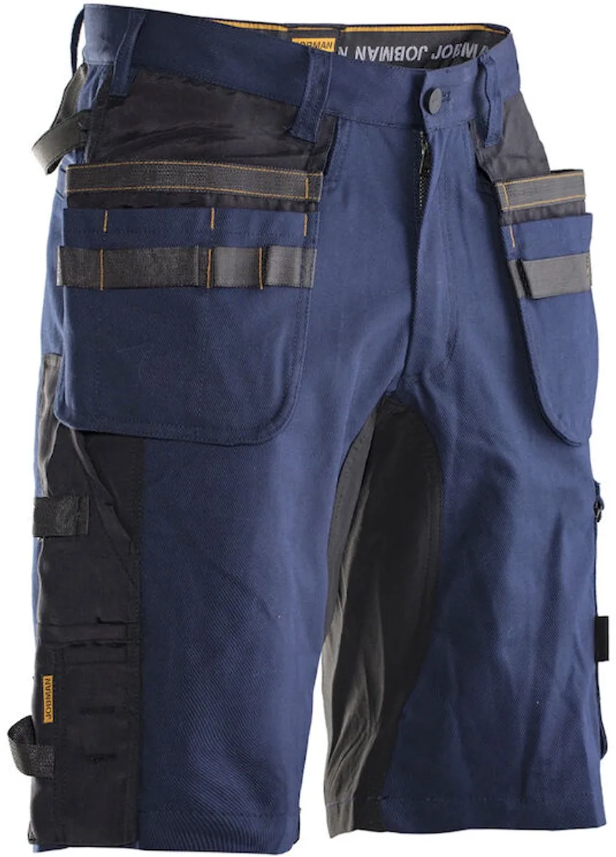 Jobman 2168 Stretch Shorts HP 65216818 - Navy/Zwart de Jobman, Bleu foncé, Noir, C46 – image du produit
