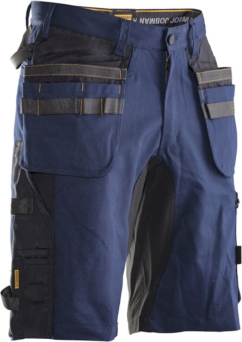 Jobman 2168 Stretch Shorts HP 65216818 - Navy/Zwart van Jobman, Donkerblauw, Zwart, C58 – productafbeelding