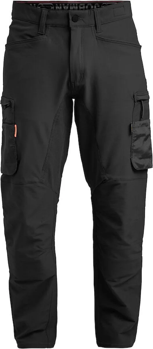 Jobman 2194 Stretch Service Trousers 65219418 - Zwart/Zwart by Jobman, Black, D112 – product image