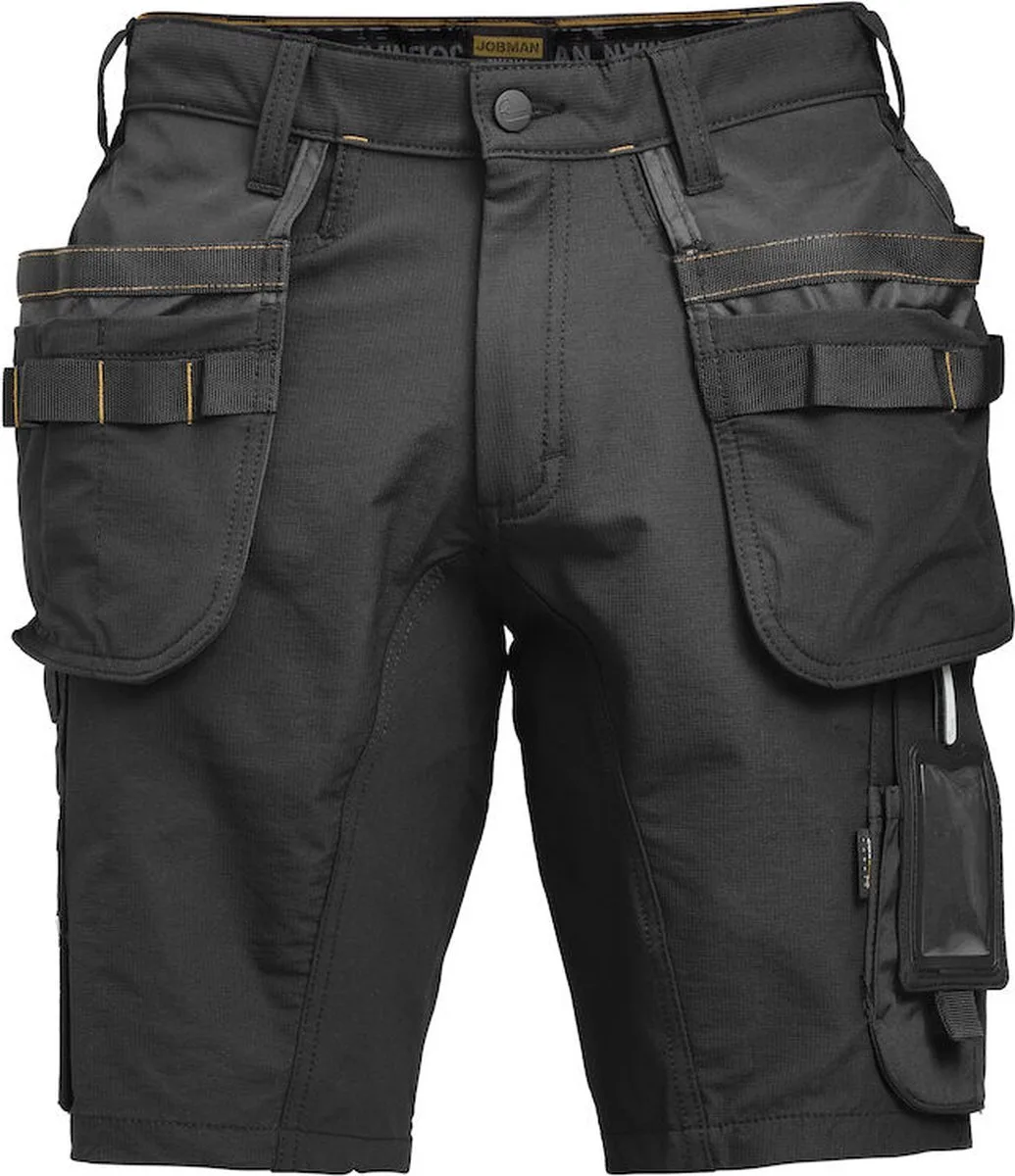 Jobman 2196 Stretch Shorts HP 65219618 - Zwart von Jobman, Schwarz, C46 – Produktbild