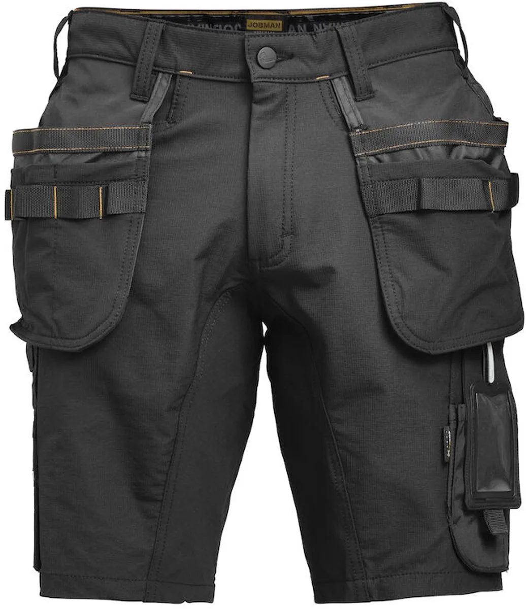 Jobman 2196 Stretch Shorts HP 65219618 - Zwart van Jobman, Zwart, C56 – productafbeelding