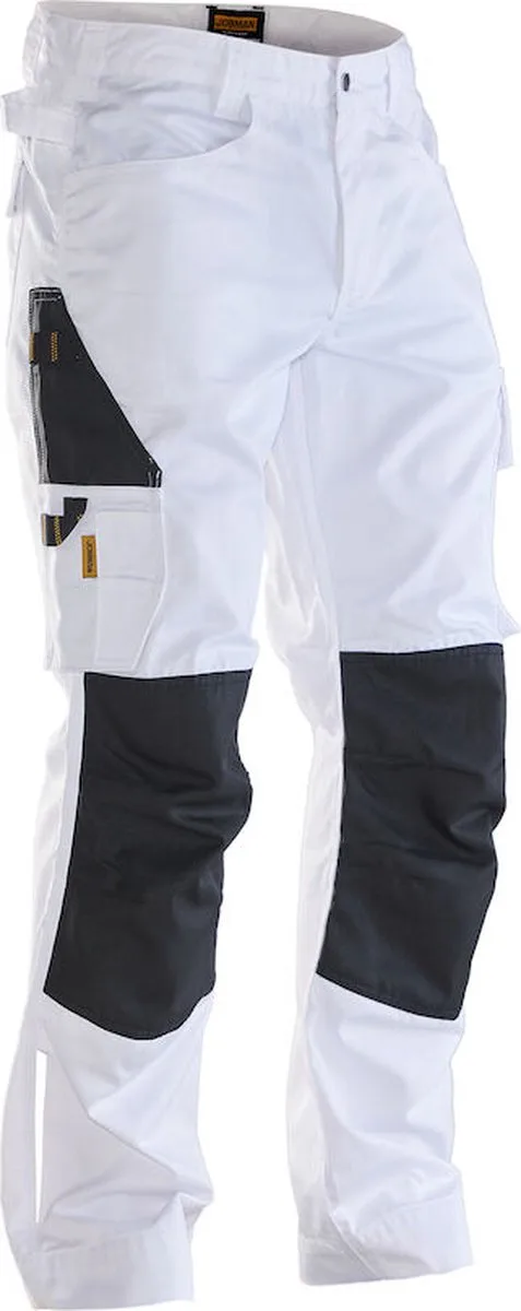 Jobman 2321 Service Trousers 65232120 - Wit/zwart de Jobman, Blanc, Noir, D092 – image du produit