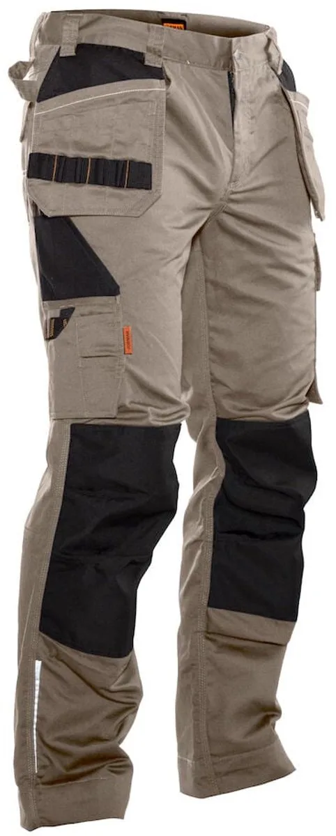 Jobman 2322 Trousers HP 65232220 - Khaki/Zwart de Jobman, Khaki, Noir, D104 – image du produit