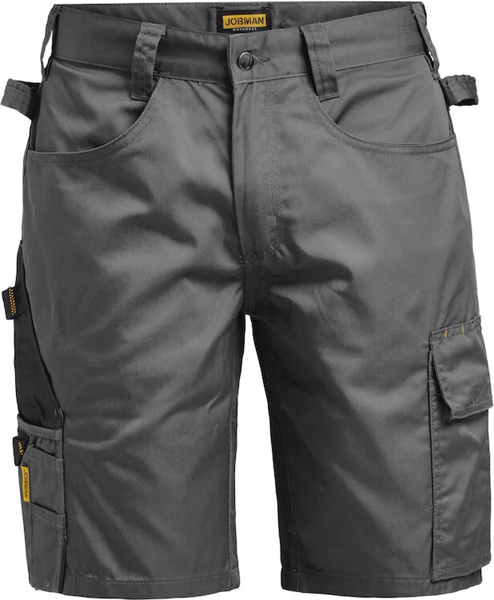 Jobman 2723 Service Shorts 65272320 - Donkergrijs/Zwart van Jobman, Donkergrijs, Zwart, C44 – productafbeelding
