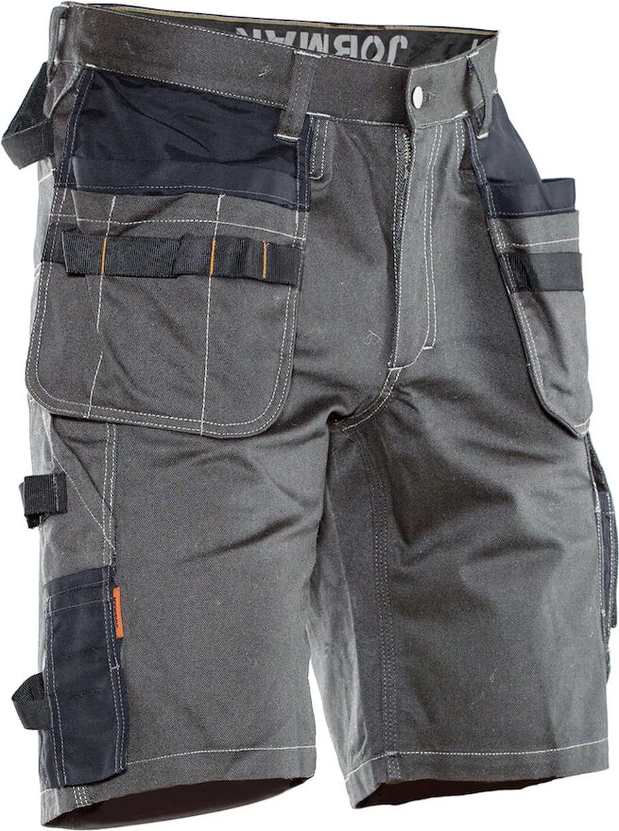 Jobman 2733 Shorts Cotton HP 65273311 - Donkergrijs/Zwart de Jobman, Gris foncé, Noir, C44 – image du produit