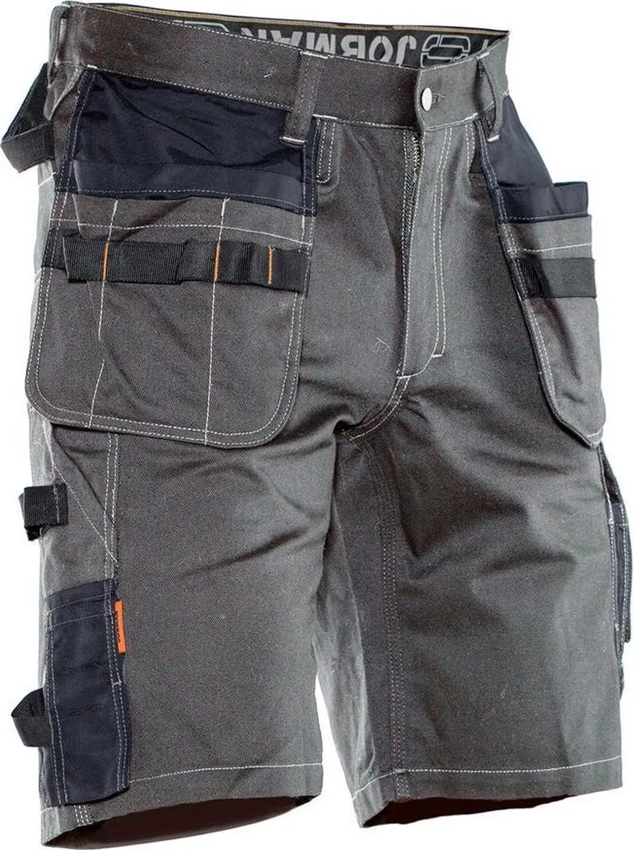 Jobman 2733 Shorts Cotton HP 65273311 - Donkergrijs/Zwart de Jobman, Gris foncé, Noir, C46 – image du produit