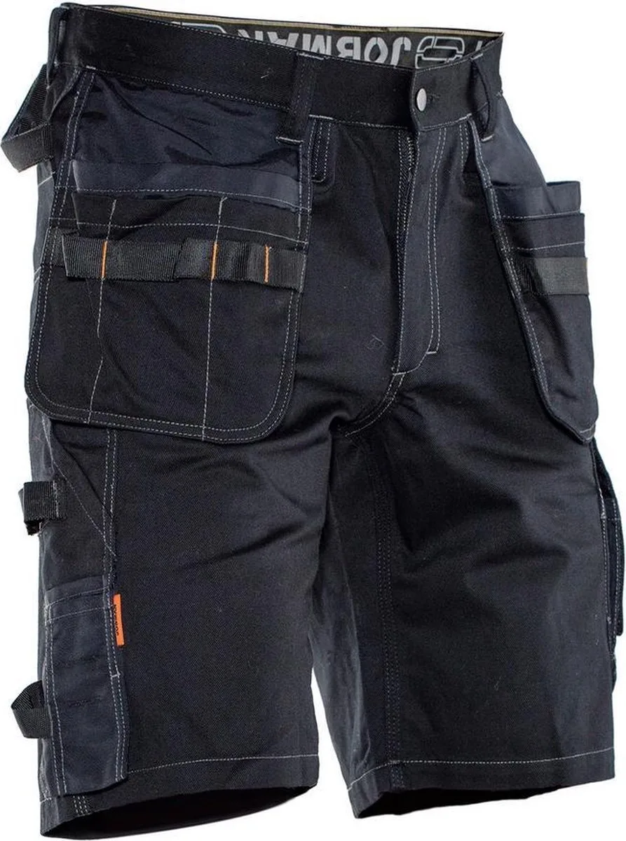 Jobman 2733 Shorts Cotton HP 65273311 - Zwart/Zwart van Jobman, Zwart, C58 – productafbeelding