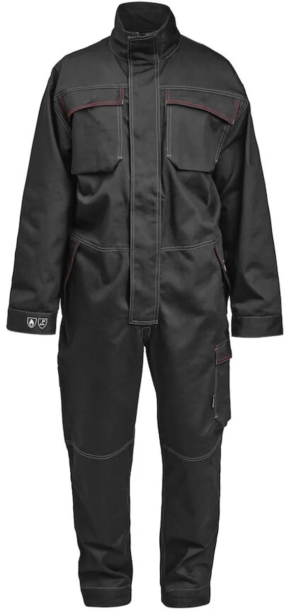 Jobman 4037 Overall Flame Retardant 65403714 - Zwart från Jobman, Svart, S – produktbild