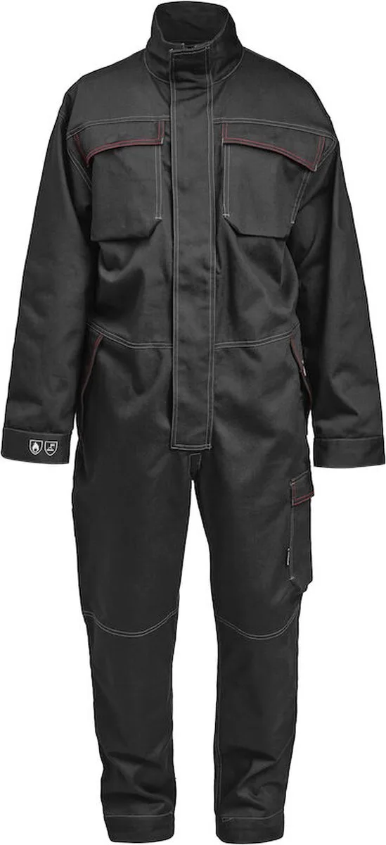 Jobman 4037 Overall Flame Retardant 65403714 - Zwart de Jobman, Noir, XXL – image du produit