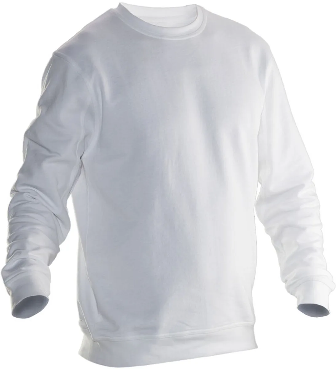 Jobman 5120 Roundneck Sweatshirt 65512010 - Wit van Jobman, Wit, M – productafbeelding