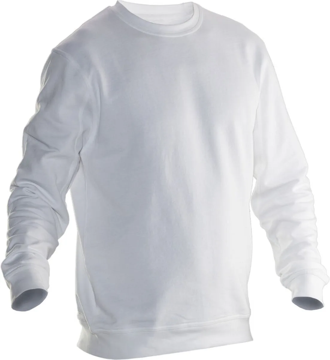 Jobman 5120 Roundneck Sweatshirt 65512010 - Wit de Jobman, Blanc, XXL – image du produit