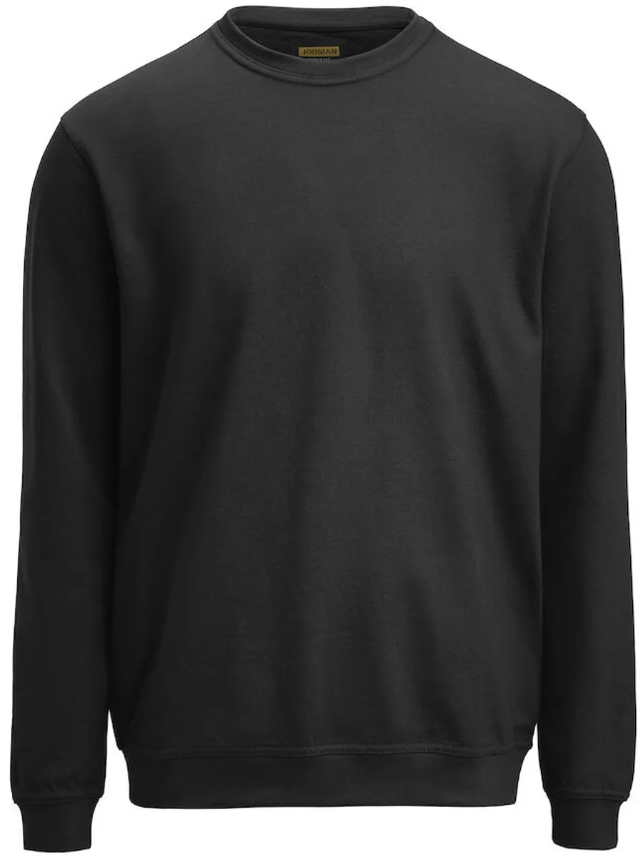 Jobman 5120 Roundneck Sweatshirt 65512010 - Zwart de Jobman, Noir, S – image du produit