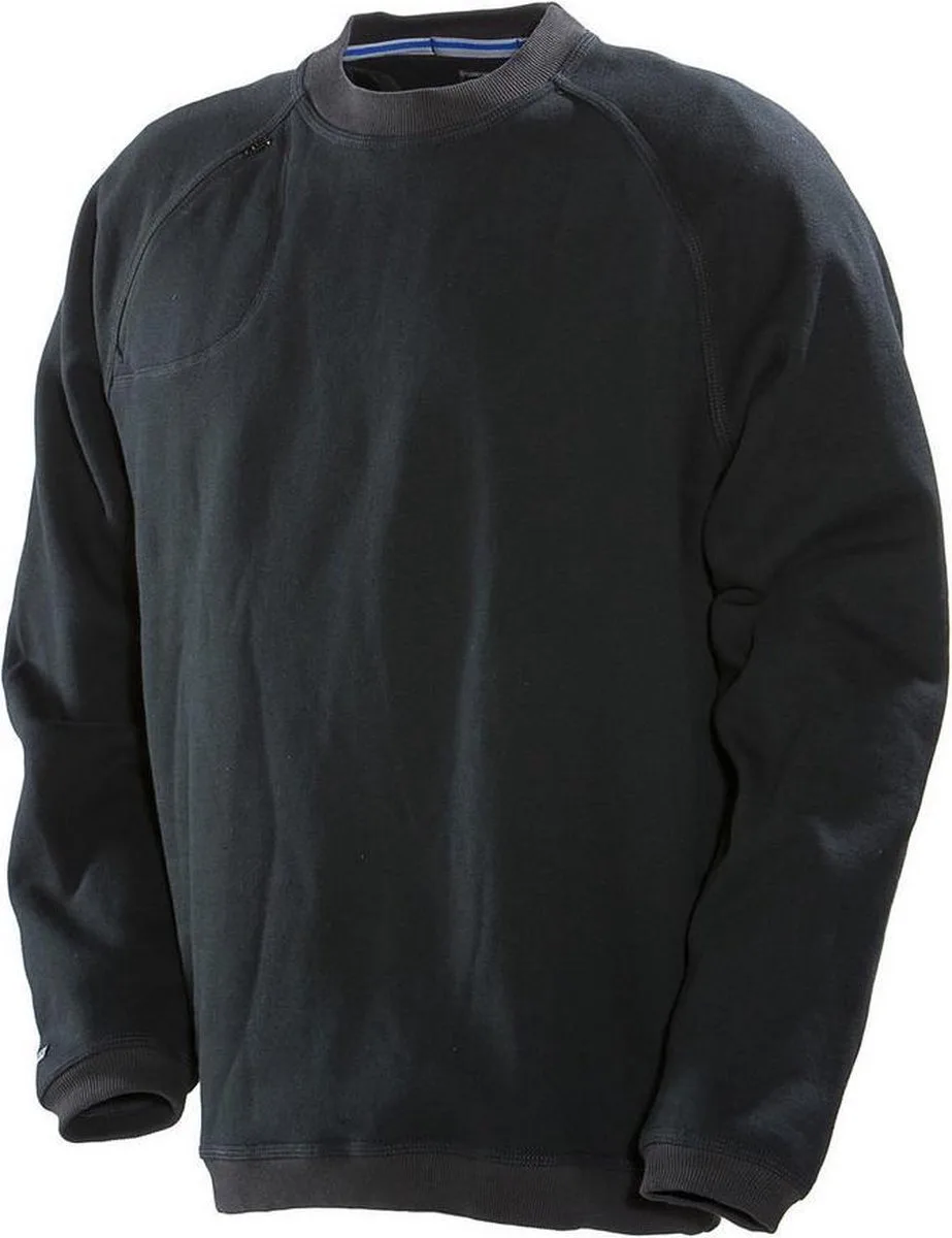 Jobman 5122 Roundneck Sweatshirt 65512293 - Zwart by Jobman, Black, L – product image
