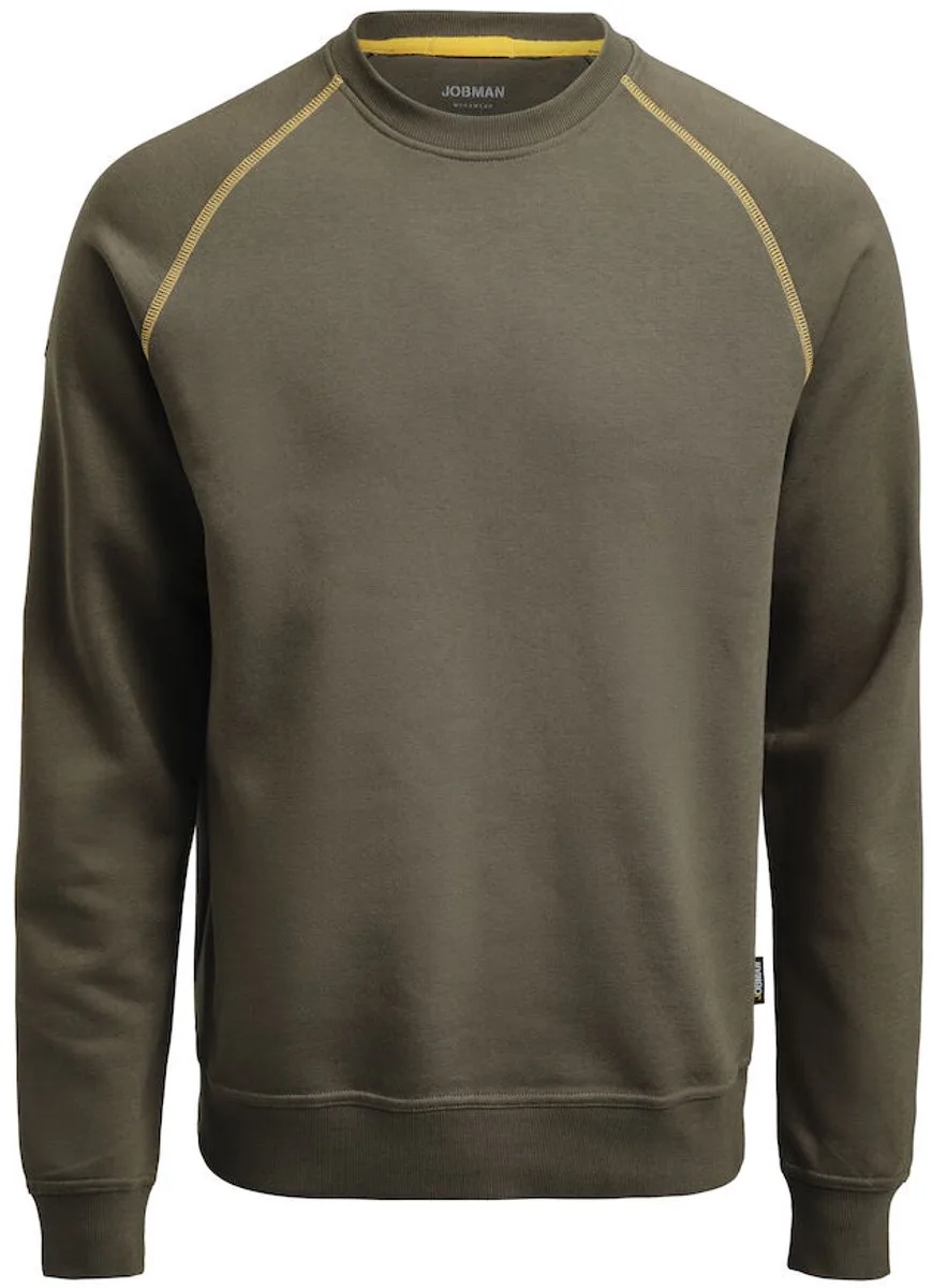 Jobman 5140 Sweatshirt 65514095 - Olijfgroen de Jobman, Olijfgroen, M – image du produit