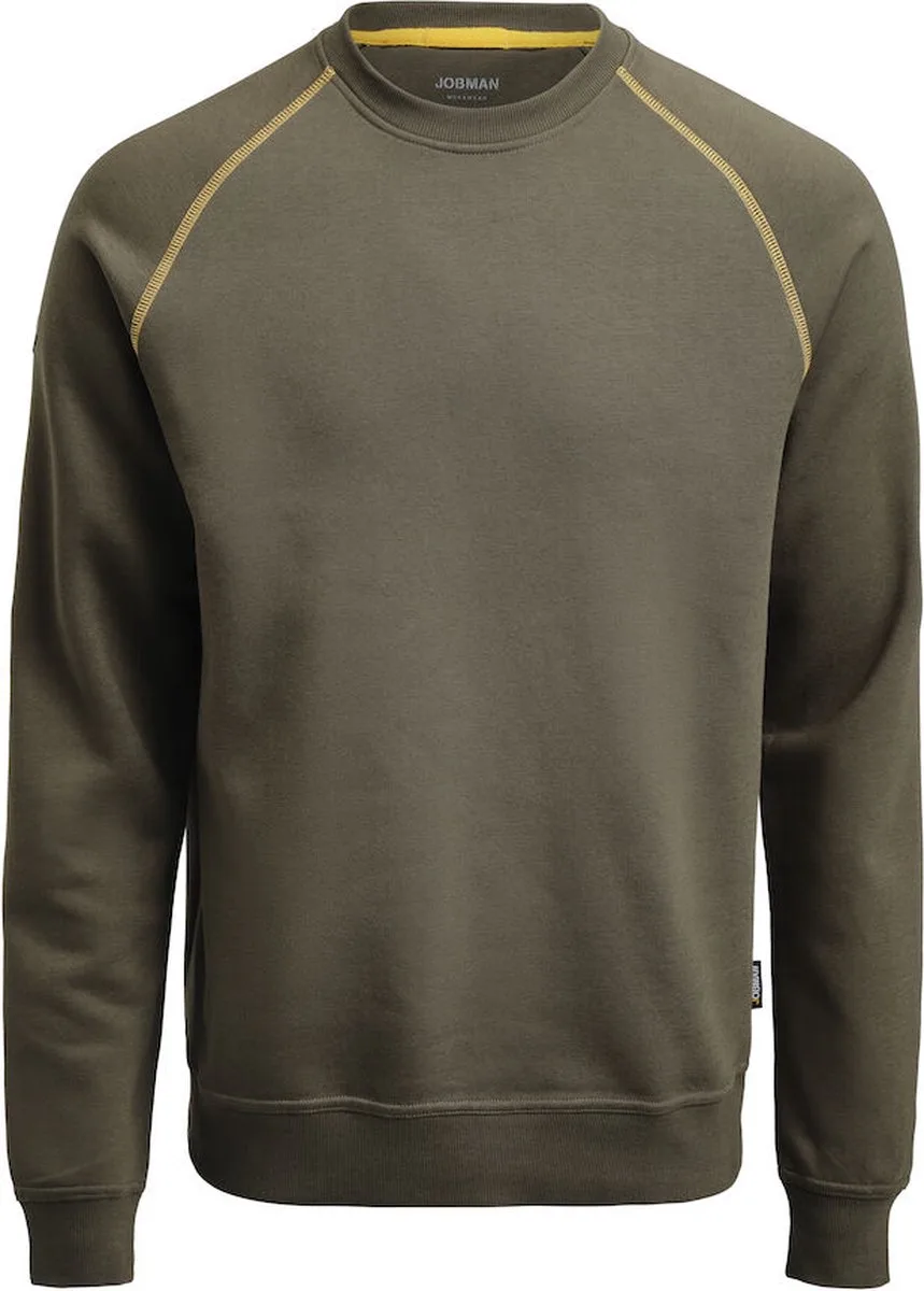Jobman 5140 Sweatshirt 65514095 - Olijfgroen van Jobman, Olijfgroen, XXL – productafbeelding