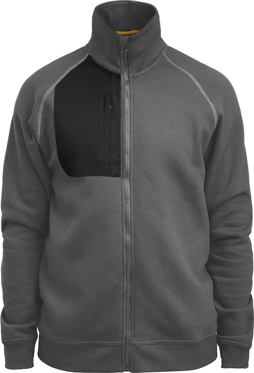 Jobman 5141 Sweatshirt Full-Zip 65514195 - Donkergrijs de Jobman, Gris foncé, XS – image du produit