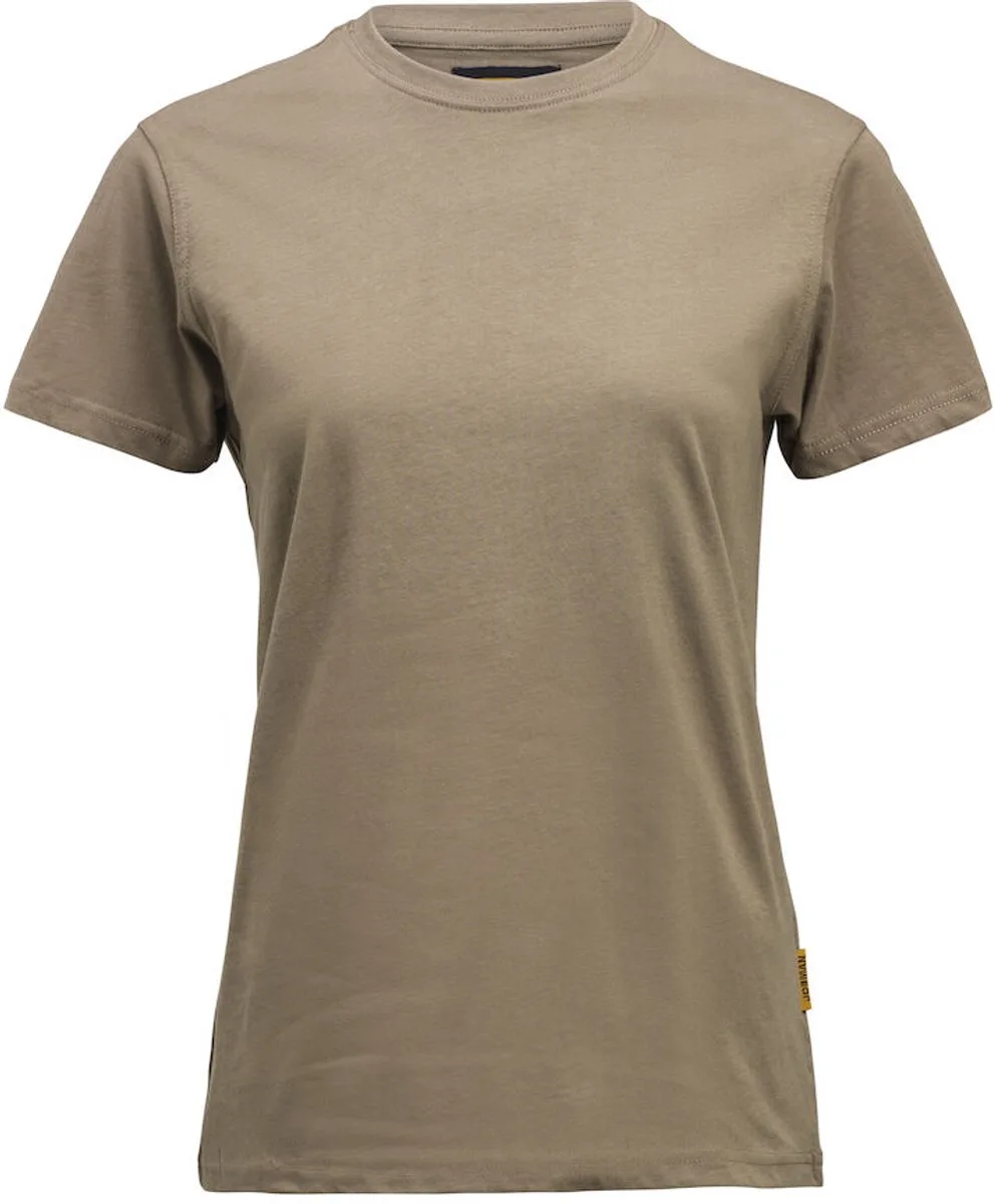 Jobman 5265 Women's T-shirt 65526510 - Khaki van Jobman, Khaki, S – productafbeelding