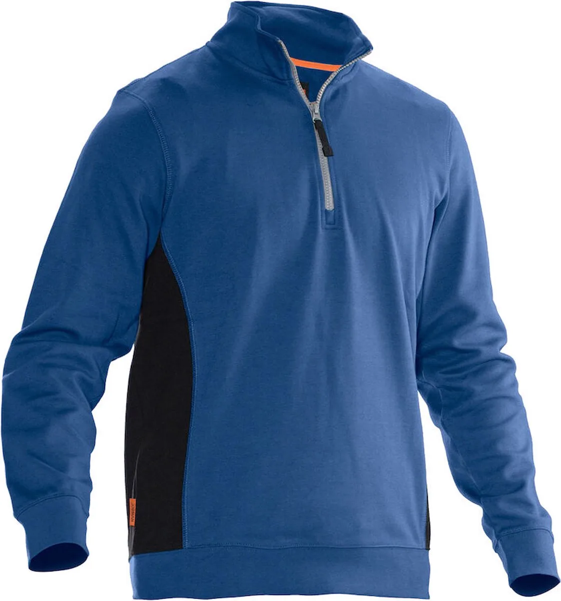 Jobman 5401 Halfzip Sweatshirt 65540120 - hemelsblauw/zwart de Jobman, Hemelsblauw, Noir, 3XL – image du produit