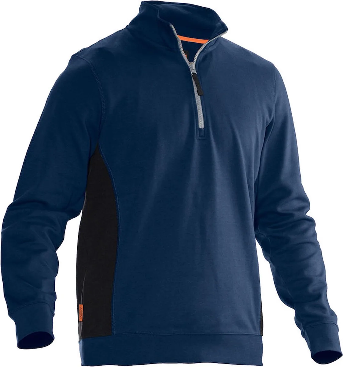 Jobman 5401 Halfzip Sweatshirt 65540120 - Navy/Zwart de Jobman, Bleu foncé, Noir, 4XL – image du produit