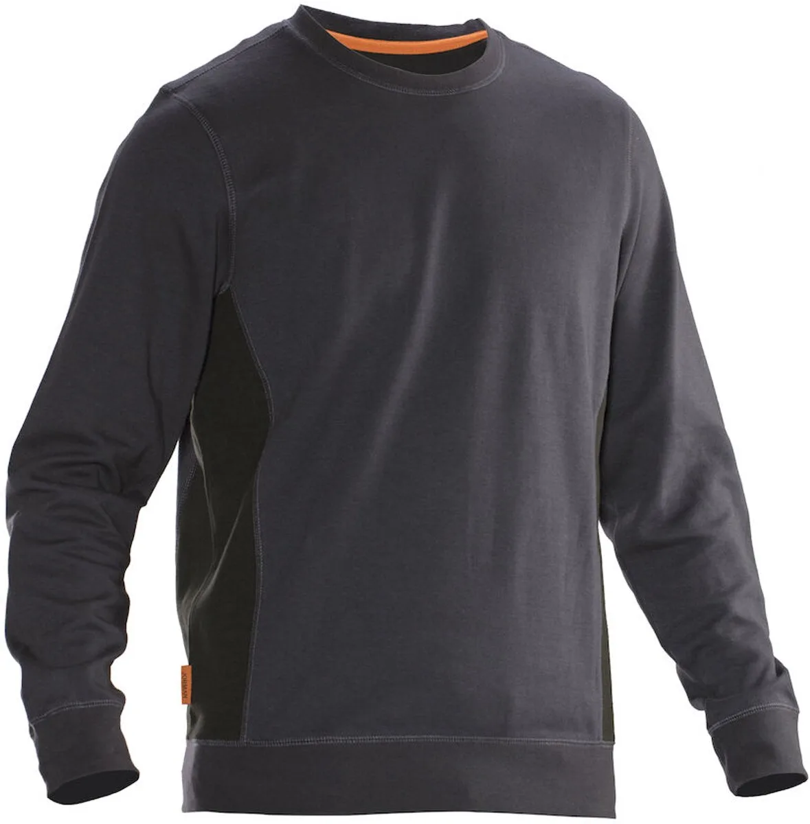 Jobman 5402 Roundneck Sweatshirt 65540220 - Donkergrijs/Zwart de Jobman, Gris foncé, Noir, S – image du produit