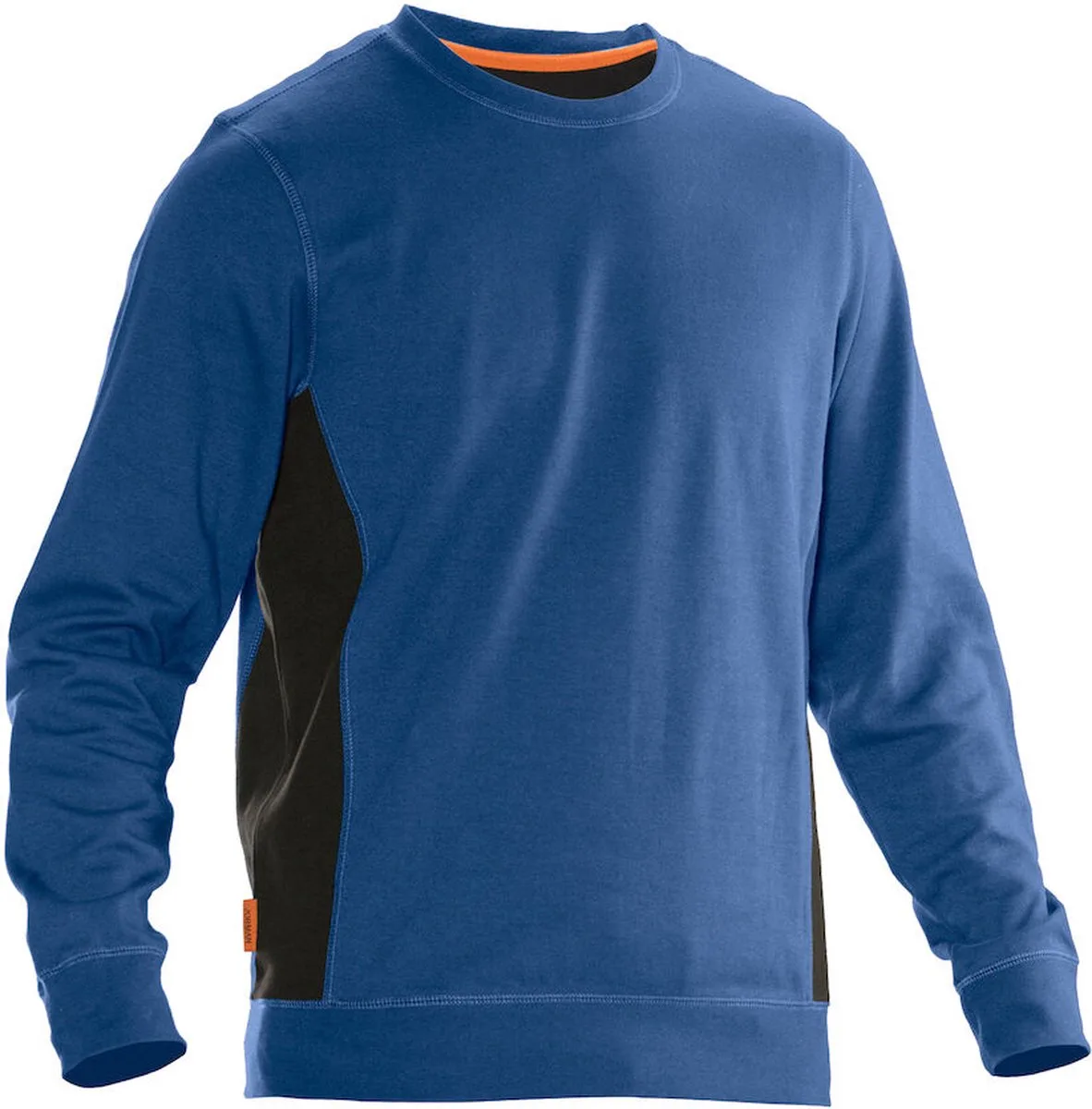 Jobman 5402 Roundneck Sweatshirt 65540220 - hemelsblauw/zwart von Jobman, Hemelsblauw, Schwarz, XL – Produktbild