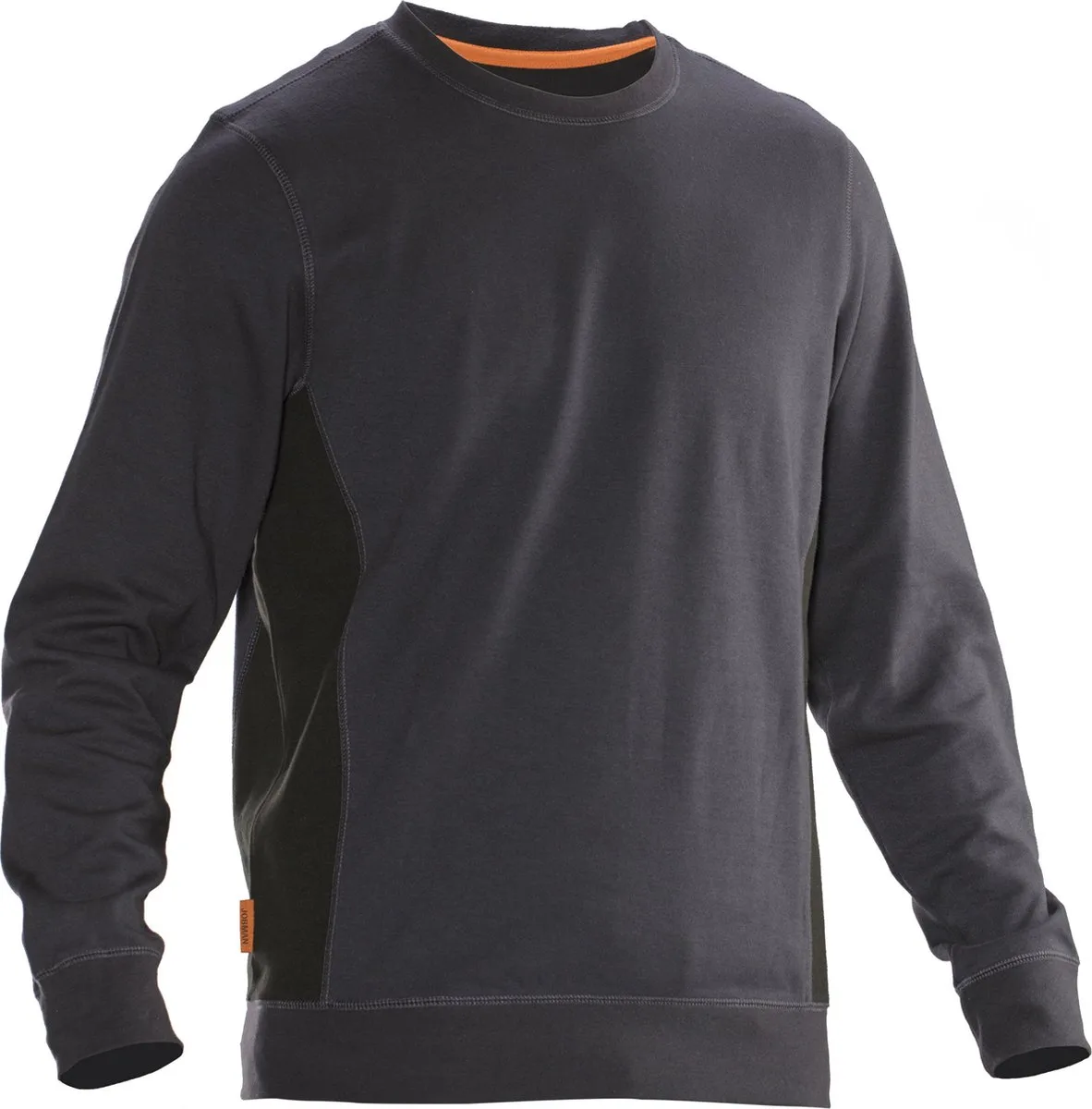Jobman 5402 Sweatshirt ronde hals - Grijs/Zwart von Jobman, Grau, XL – Produktbild
