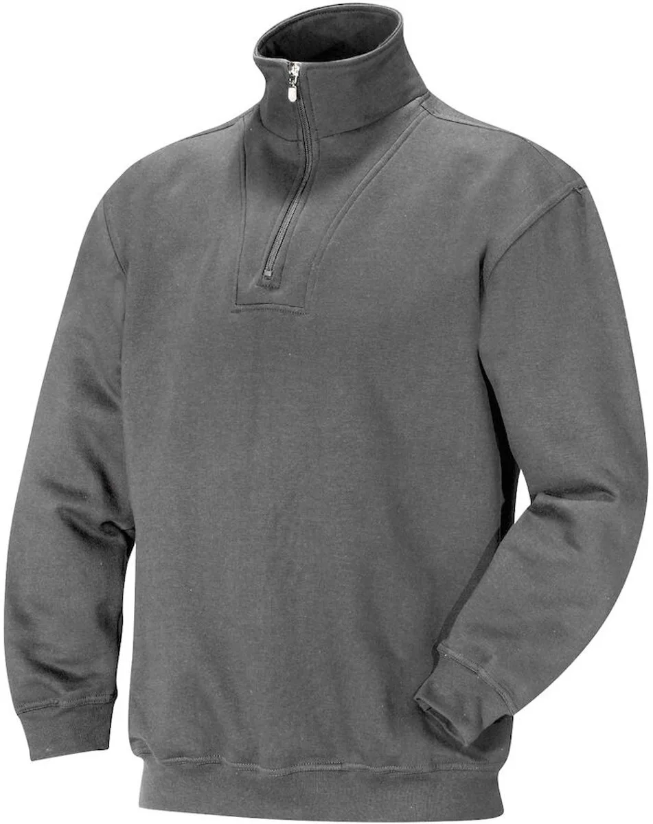 Jobman 5500 Halfzip Sweatshirt 65550010 - Grafiet van Jobman, Grafiet, XL – productafbeelding