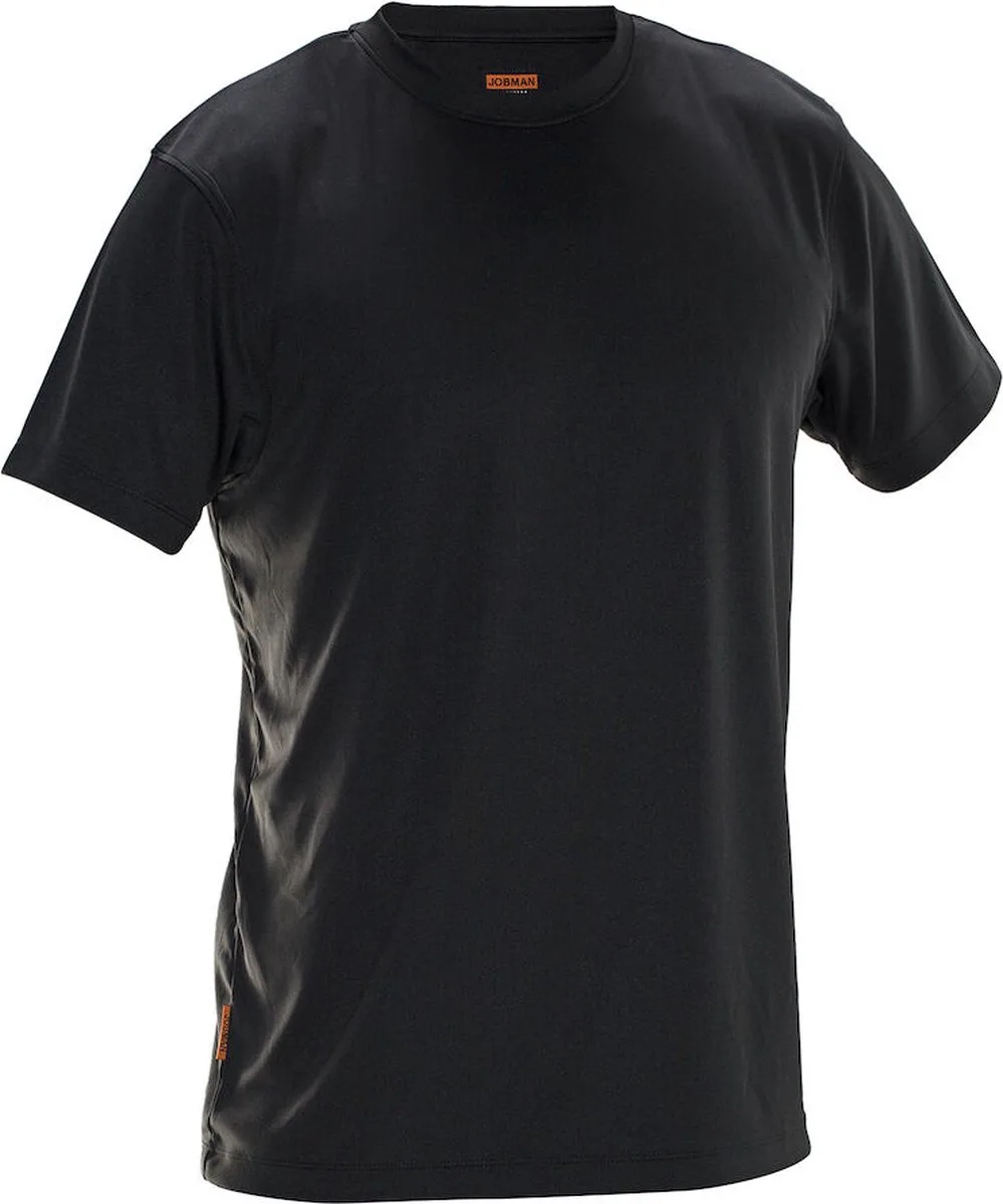 Jobman 5522 T-shirt Spun-Dye 65552251 - Zwart by Jobman, Black, XS – product image
