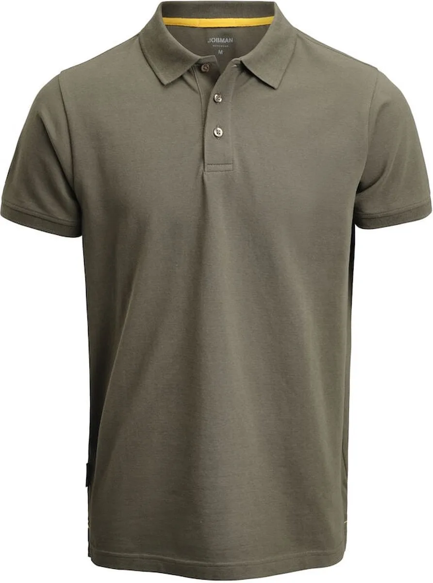 Jobman 5566 Poloshirt 65556615 - Olijfgroen fra Jobman, Olijfgroen, L – produktbillede
