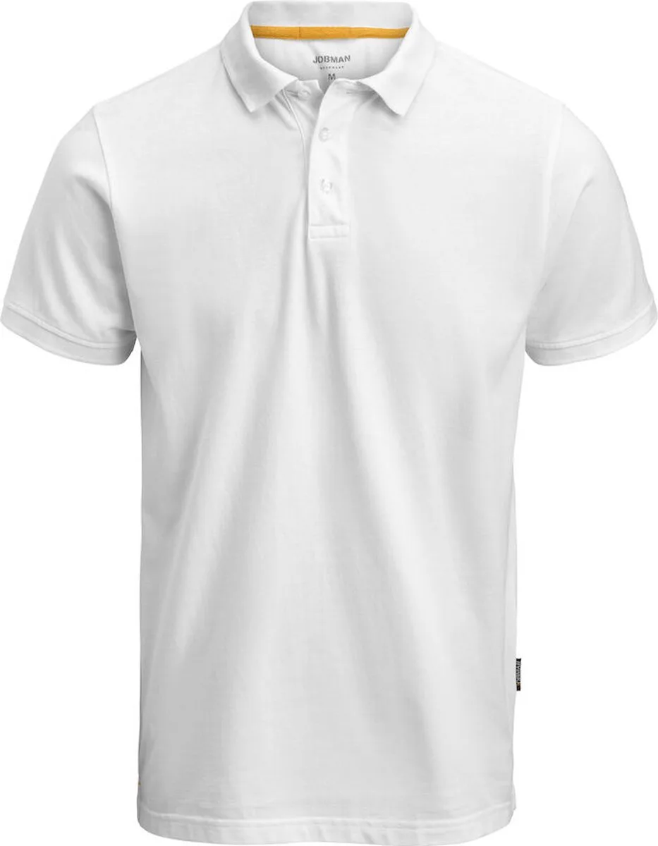Jobman 5566 Poloshirt 65556615 - Wit fra Jobman, Hvid, L – produktbillede