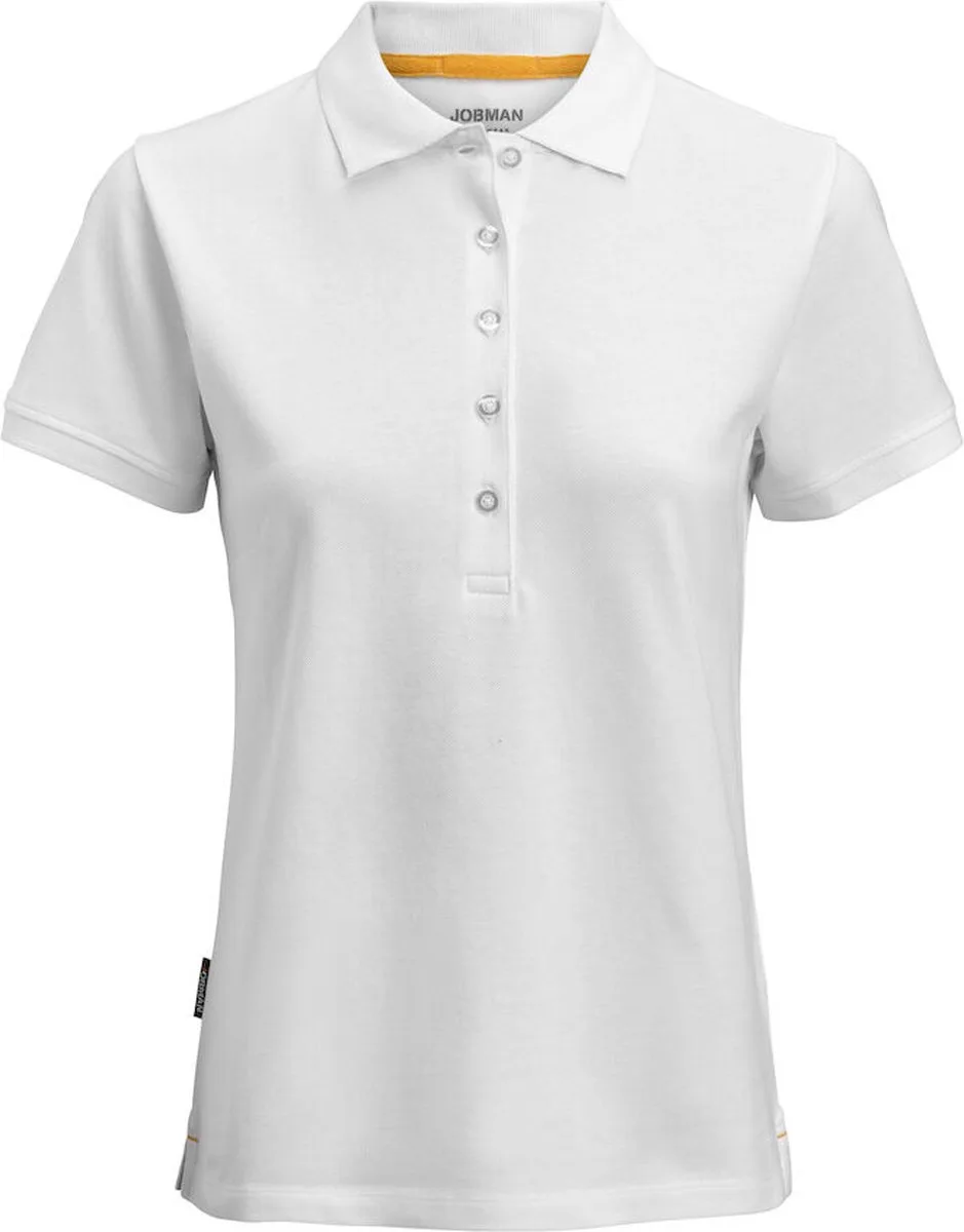 Jobman 5567 Poloshirt Woman 65556715 - Wit de Jobman, Blanc, XS – image du produit
