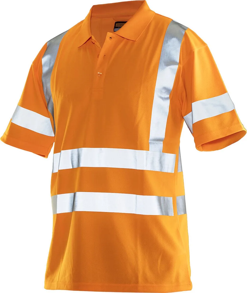 Jobman 5592 Hi-Vis Polo 65559251 - Oranje de Jobman, Orange, L – image du produit