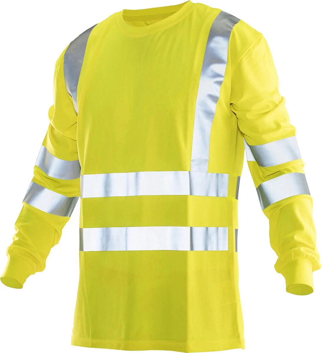 Jobman 5593 Hi-Vis Long Sleeve T-shirt 65559351 - Geel von Jobman, Gelb, 3XL – Produktbild