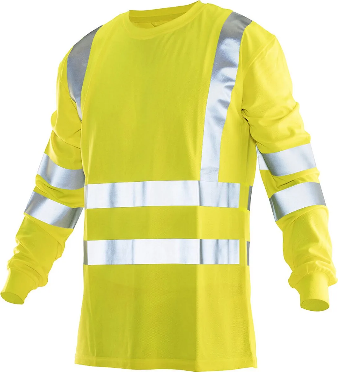 Jobman 5593 Hi-Vis Long Sleeve T-shirt 65559351 - Geel de Jobman, Jaune, L – image du produit