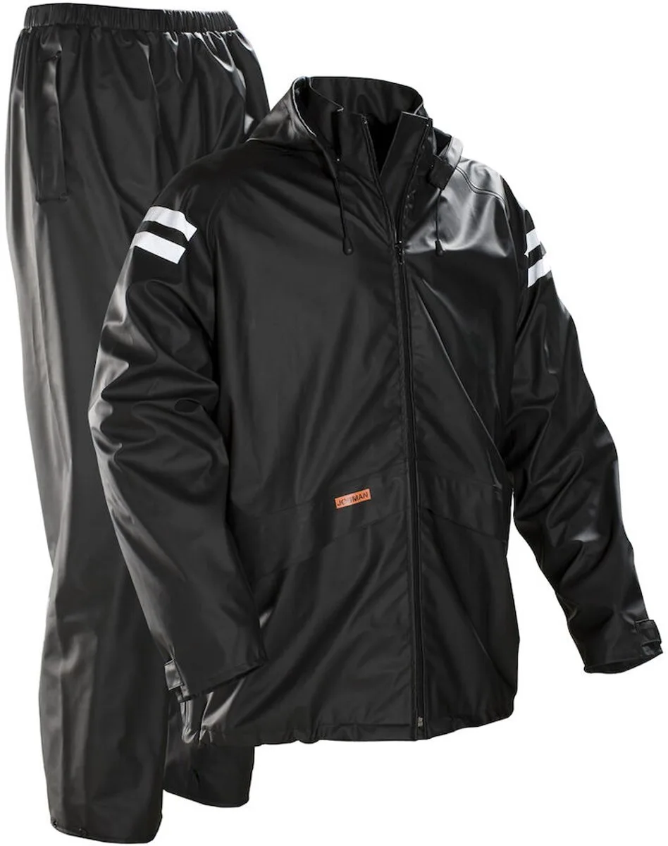 Jobman 6535 Rainsuit 65653558 - Zwart von Jobman, Schwarz, XS – Produktbild